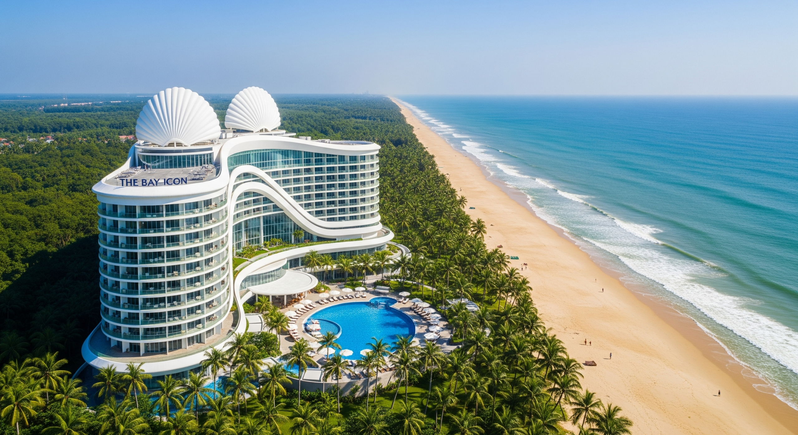 The Bay Icon Premium Resort Architecture and Master Layout Pools
